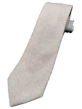 Vtg Men's Wool Tie 100% Lambs Wool Woven in Scotland Gray Gray Made US Seller